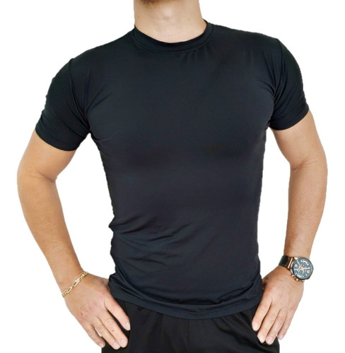 Camiseta Masculina Pro Fitness Treino Térmica Manga Curta