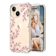 Funda Icedio, Para iPhone 15, Diseño De Florales Bonitos