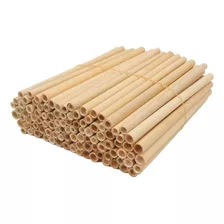 Kit 50 Canudos Bambu Ecológico Reutilizável Sustentável