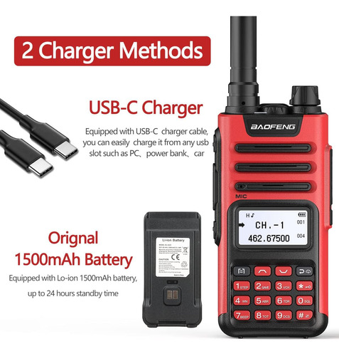 Baofeng Gm-15 Pro Gmrs Radio Long Range Walkie Talkie Radios Foto 5