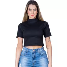 Camiseta Cropped Feminino Tshirt Blusa Estilosa 