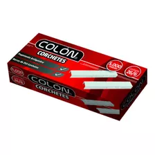 3 Cajas De Corchete 26/6 5000 Unidades Colon Color Gris