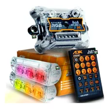 Kit Central Strobo Ajk Rítmico 3.0 Rgb C/ 2 Faróis 6w Auto