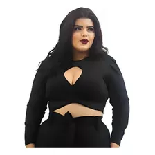 Blusinha Curta Cropped Plus Size