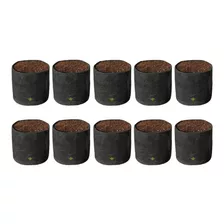 Combo 10 Macetas De Tela Geotextil 40 Litros/ Salamanca Grow