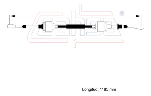 Cable Selector De Velocidades Para Pontiac J2000 2.0l 1983 Foto 2