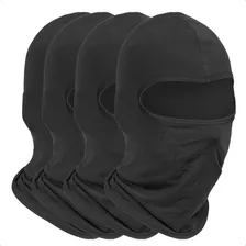 Kit 4 Balaclava Touca Ninja Toca Proteção Uv50+ Térmica Cor Preto Cor / Tamanho Preto / Unico Desenho Do Tecido Toca Ninja Tamanho Único