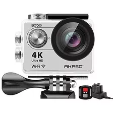 Cámara De Acción Akaso Ek7000 4k Hd 12mp Impermeable -plata