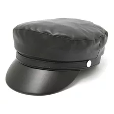 Boina Gorra Sombrero Eco Cuero Capitán Mujer Hombre