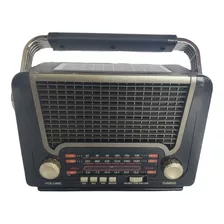 Radio Vintage Portátil Recargable Usb, Fm, Am, Solar, Blutoo
