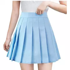 Falda Corta Prenses Kawaii Minifalda Plisada Moda Coreana 
