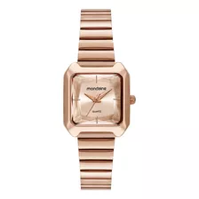 Relógio Mondaine Feminino Quadrado Bracelete Rosé