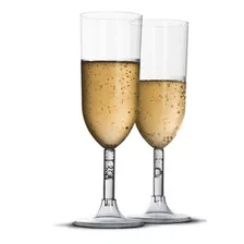 20x Taças Champagne 220ml Acrílico Descartável