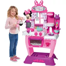 Cocina Niña Minnie Mouse Luces Y Sonidos + 20 Accesorios Color Rosado