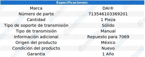 Repuesto Tacon De Transmisin Sentra L4 2.5l Std 02-06 Foto 3