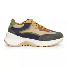 Zapatilla Mujer Cuero Sneakers Urbana Sport Briganti Weston