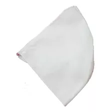 Barbijo Tapaboca Blanco Redondo Lavable C/elastico X 10