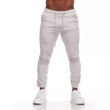 Calça Masculina Jogger Jeans E Sarja Joguer Skinny Com Punho