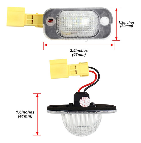 Luz Placa Led Volkswagen Jetta Golf A2 Mk2 88 89 90 91 92 Foto 5