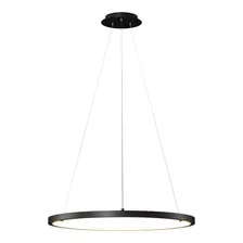 Lustre Pendente Anel Moderno 1 Arco Bivolt 40cm Led Premium 