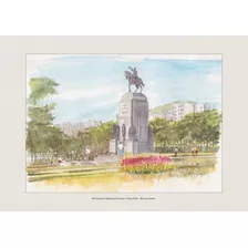 Monumento Marechal Deodoro - Aquarela Do Rio De Janeiro - A4