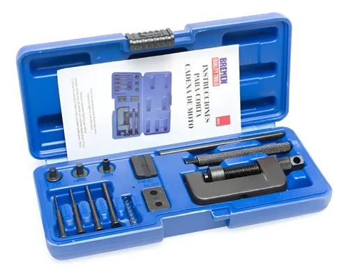Corta Cadena Motos Bremen Kit 13pz Todos Los Pasos 6675 Dgm Azul