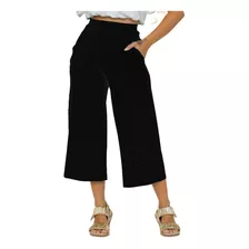 Calça Feminina Pantacourt Solta Oversized 2154