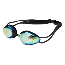 Gafas De Natación Tyr Black Hawk Racing Mirrored Gold Rainbo