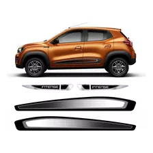 Kit Faixa Adesivo Aplique Lateral Renault Kwid Intense Kit02