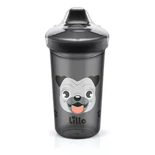 Copo De Transição Antivazamento 320ml Eco Max Cachorro Lillo Cor Preto