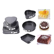 Set 3 Moldes Variados Repostería Queque Tortas Antiadherente