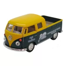 Miniatura Volkswagen Kombi Cabine Dupla Pickup Vermelha