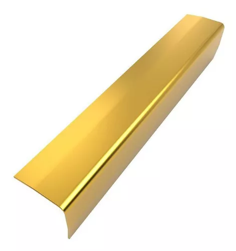 Primeira imagem para pesquisa de cantoneira aluminio dourada