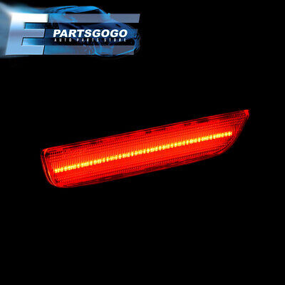 For 10-14 Ford Mustang Rear Red Led Bumper Side Markers  Aac Foto 5