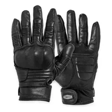 Guantes Motociclista Hombre De Piel Protector Workland 1994 Color Negro Talla Xxl