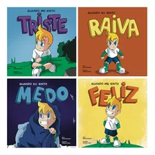 Kit Quando Me Sinto Feliz, Raiva, Medo, Triste | 04 Livros