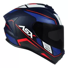 Capacete Asx Draken Wind Azul Vermelho Fosco Tamanho Do Capacete 60-l