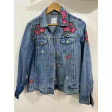 Campera Jean Americanino Bordada