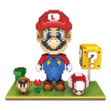 Blocos De Montar Mario Bross Jardim 3d (2.000pçs) + Quantidade De Peças 2000