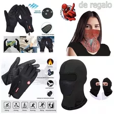 Balaclava Pasamontañas + Guantes De Neopreno Para Moto