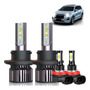 Kit Faros Led H13 4 Lados, 6000 K, Blanco, Luces Bajas