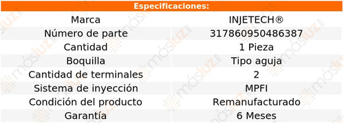 1) Inyector Combustible Acura Integra L4 1.8l 98/01 Injetech Foto 4