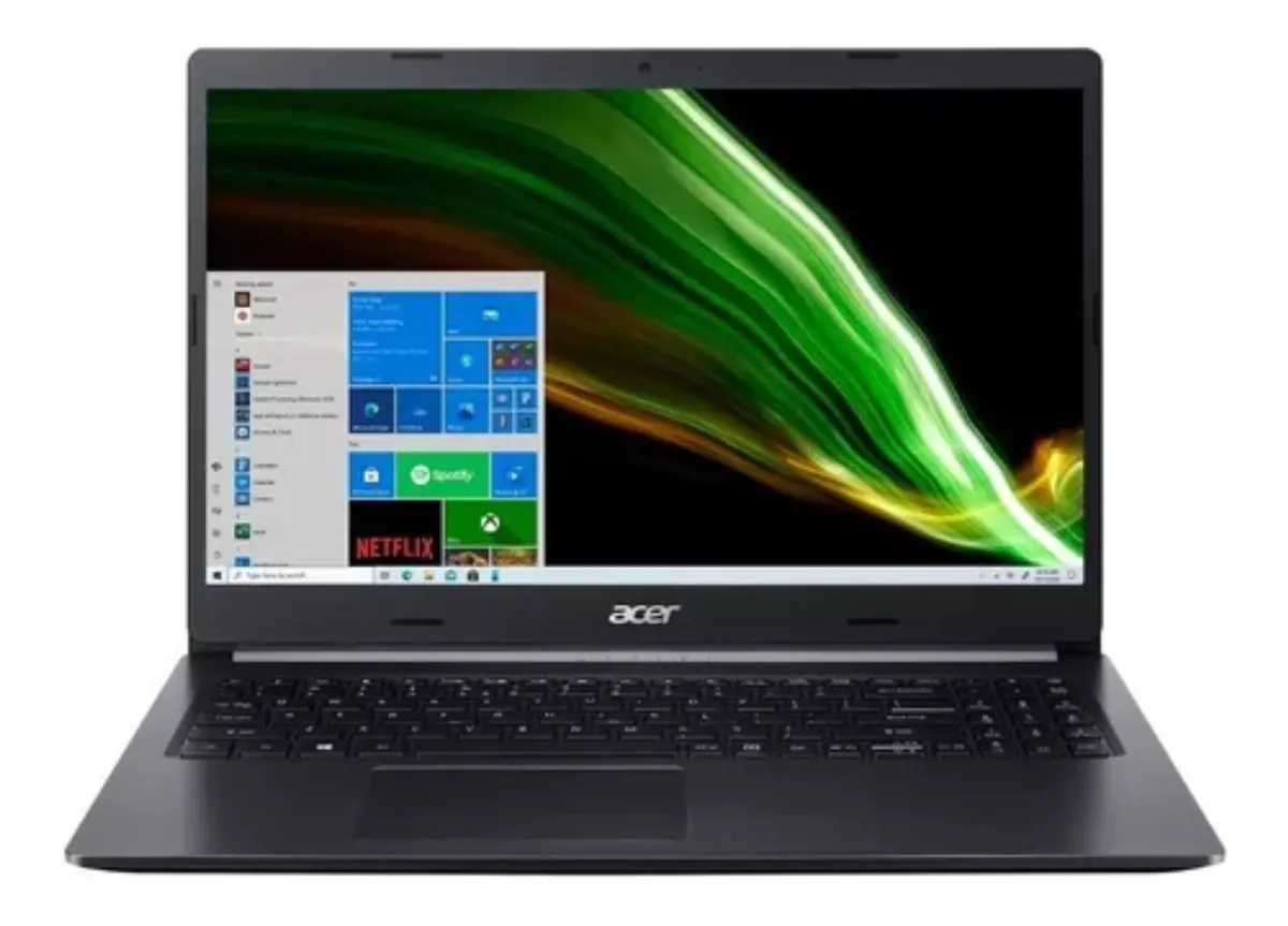 Notebook Acer Aspire 5 A515-54 Preta 15.6 , Intel Core I5 10210u  8gb De Ram 256gb Ssd, Intel Uhd Graphics 620 1920x1080px Windows 10 Home