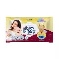 Toalha Umedecida Baby Poppy Basic 120unidade