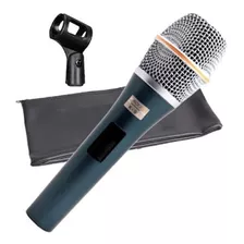 Microfone Com Fio Dinâmico Kadosh K-98 Hipercardióide C/ Bag
