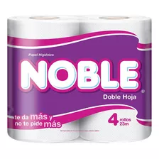  Papel Higiénico Noble Doble Hoja 23 Mts X 20 Rollos