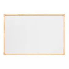 Lousa Quadro Branco Moldura De Madeira 40x30 Cm + Brinde