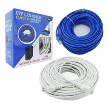 Cable Red Cat6 Lan Internet De 30mts Para Computadora Rj-45