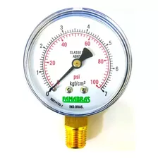 Manômetro Medidor De Pressão Do Gás 7kg X 100psi