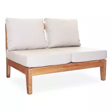 Sillon Exterior 2 Cuerpos Impermeable Madera Fullconfort